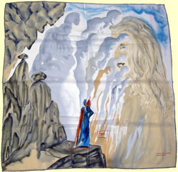 Foulard von Salvador Dali - Motiv aus der göttlichen Komödie