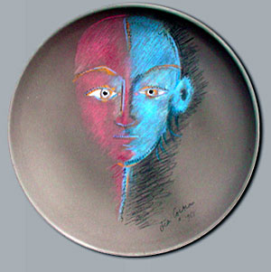 Keramik Objekte von Jean Cocteau in der Regio-Galerie - LA DIFFICULTÉ D'ÊTRE 1962